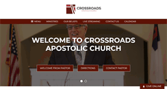 Desktop Screenshot of crossroadsapostolic.com